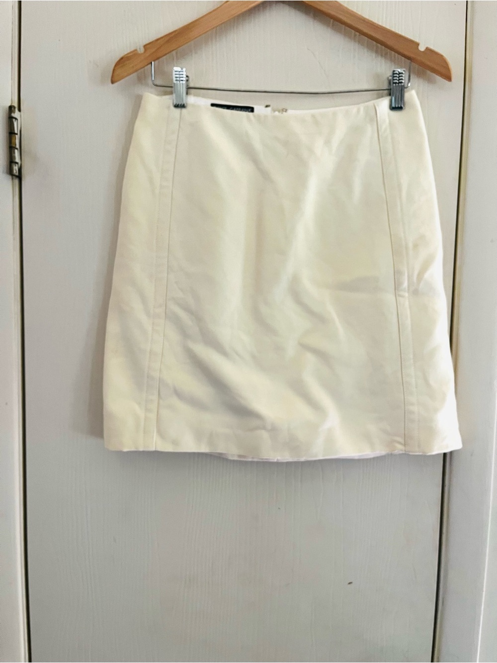 Y2K Dolce Gabbana Italy Clean Girl Minimalist Chic Capsule Crepe Pencil Skirt 40